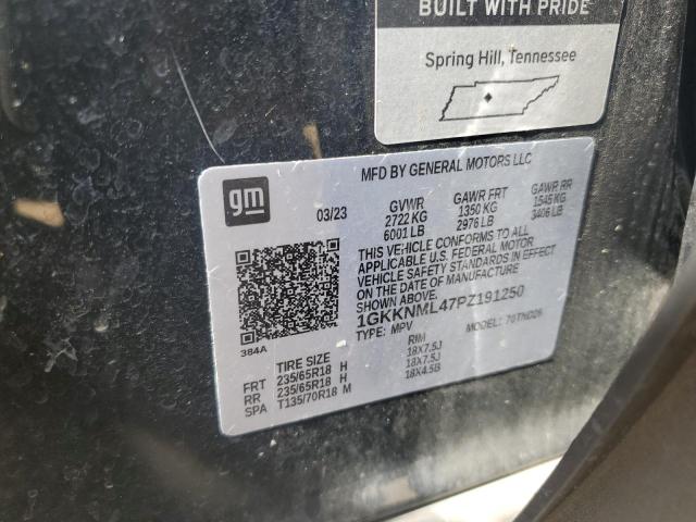 1GKKNML47PZ191250 - 2023 GMC ACADIA SLT Schwarz Foto 14