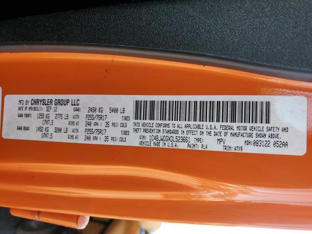 1C4BJWDGXDL523661 - 2013 JEEP WRANGLER U SPORT Narıncı foto 13