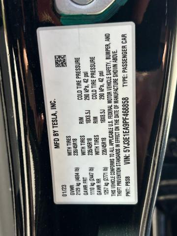5YJ3E1EA9PF468858 - 2023 TESL MODEL 3 BLACK photo 10