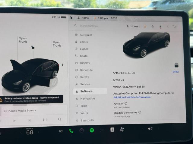 5YJ3E1EA9PF468858 - 2023 TESL MODEL 3 BLACK photo 8