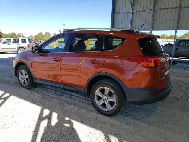 2T3RFREV0FW331616 - 2015 TOYOTA RAV4 XLE ORANGE photo 2