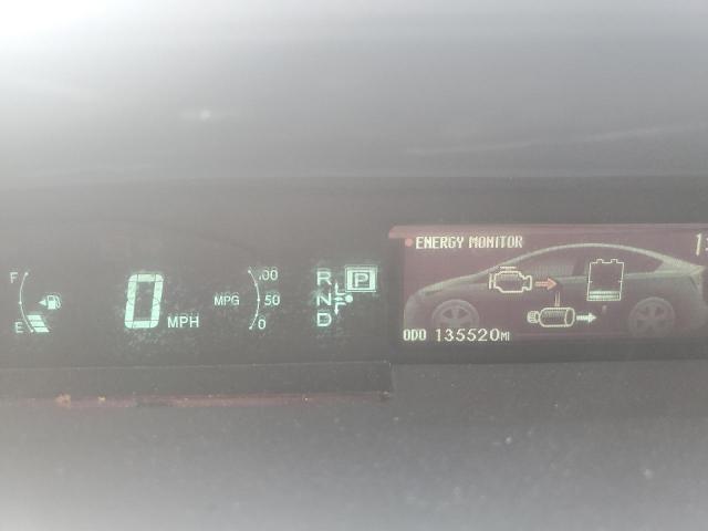 JTDKN3DUXD5651928 - 2013 TOYOTA PRIUS SILVER photo 9