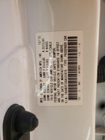 19UUB2F55GA000978 - 2016 ACURA TLX TECH WHITE photo 13