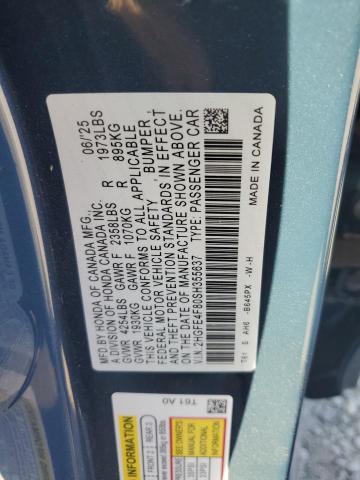 2HGFE4F80SH355637 - 2025 HONDA CIVIC SPORT Mavi foto 12