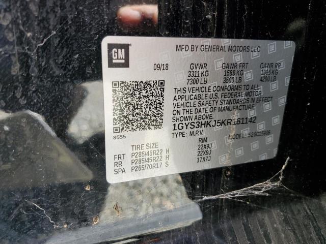 1GYS3HKJ5KR181142 - 2019 CADILLAC ESCALADE ESV LUXURY أسود صورة 14