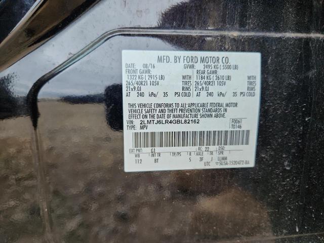 2LMTJ6LR4GBL82162 - 2016 LINCOLN MKX RESERVE BLACK photo 12