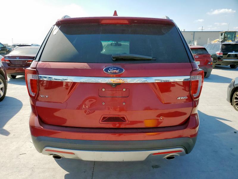 1FM5K8D87GGD19116 - 2016 FORD EXPLORER XLT Kırmızı fotoğraf 6