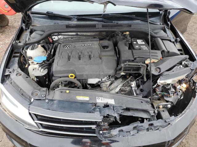 3VWLA7AJ8FM236392 - 2015 VOLKSWAGEN JETTA TDI BLACK photo 11