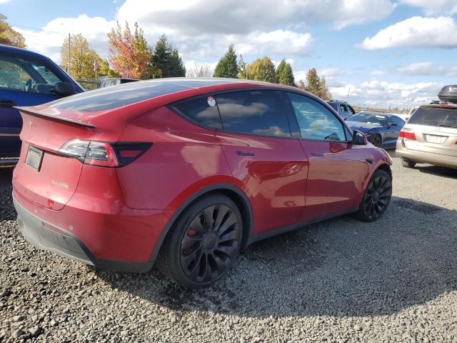 7SAYGDEF9NF560601 - 2022 TESLA MODEL Y RED photo 3