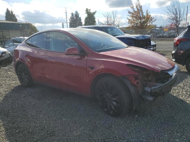 7SAYGDEF9NF560601 - 2022 TESLA MODEL Y RED photo 4