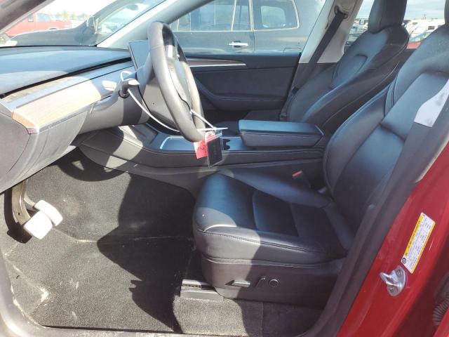 7SAYGDEF9NF560601 - 2022 TESLA MODEL Y RED photo 7