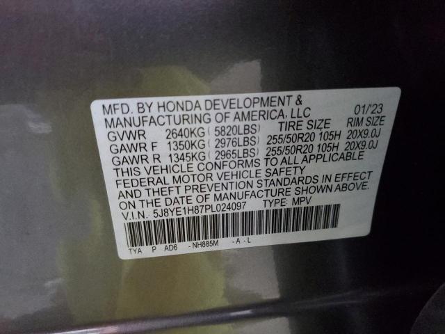 5J8YE1H87PL024097 - 2023 ACURA MDX ADVANCE 灰色 照片 13