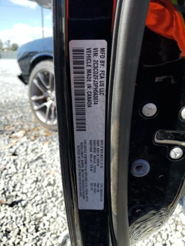 2C3CDZFJ3PH563074 - 2023 DODGE CHALLENGER R/T SCAT PACK BLACK photo 12