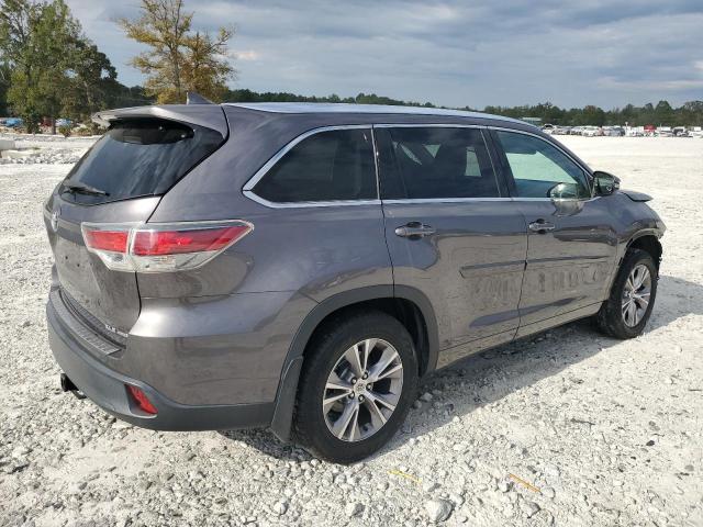 5TDJKRFH0ES051258 - 2014 TOYOTA HIGHLANDER XLE GRAY photo 3