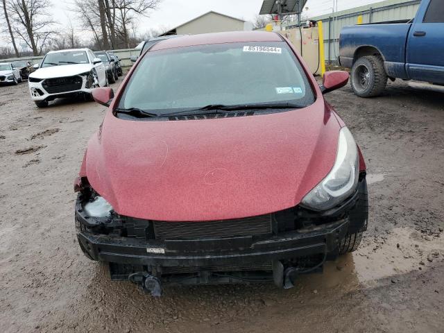 5NPDH4AE8EH541349 - 2014 HYUNDAI ELANTRA SE RED photo 5