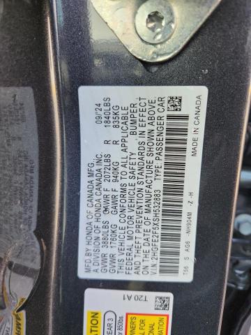 2HGFE2F5XSH532883 - 2025 HONDA CIVIC SPORT 石墨色 照片 13