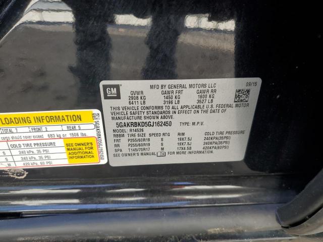 5GAKRBKD5GJ162450 - 2016 BUICK ENCLAVE BLUE photo 13