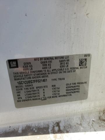 1GC1CUEG7FF621461 - 2015 CHEVROLET SILVERADO C2500 HEAVY DUTY WHITE photo 12