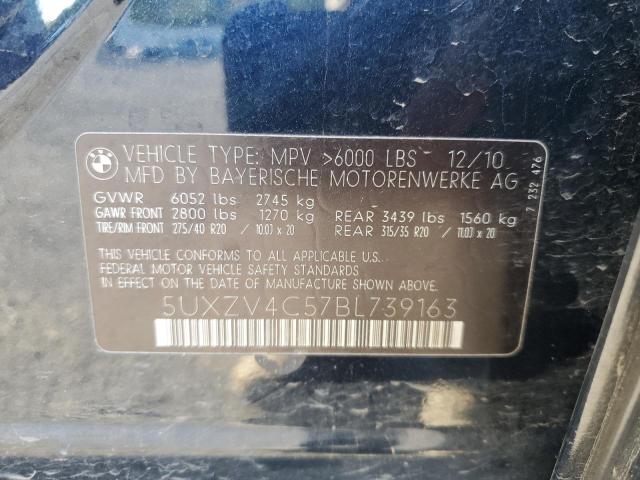 5UXZV4C57BL739163 - 2011 BMW X5 XDRIVE35I BLACK photo 13