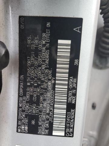 JTEZX5JR1A5000232 - 2010 TOYOTA 4RUNNER SR5 灰色 照片 13