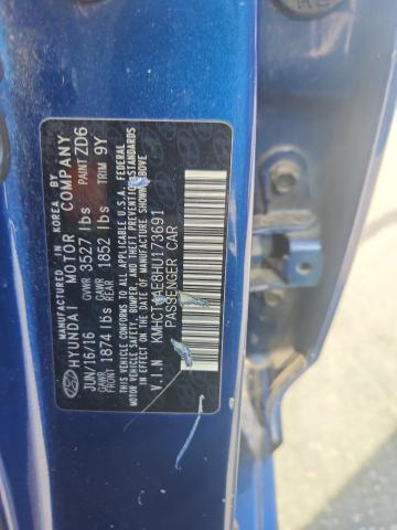 KMHCT4AE8HU173691 - 2017 HYUNDAI ACCENT SE Blau Foto 12