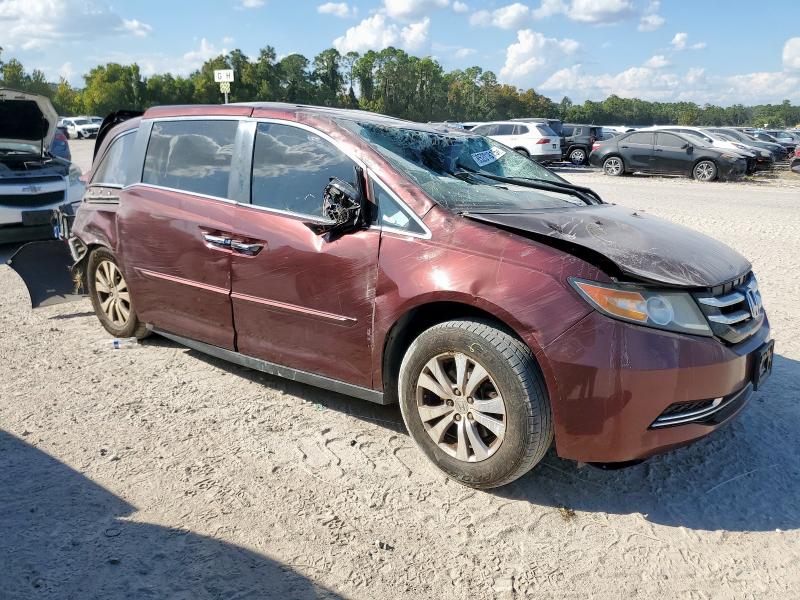 5FNRL5H63GB144237 - 2016 HONDA ODYSSEY EXL MAROON photo 4