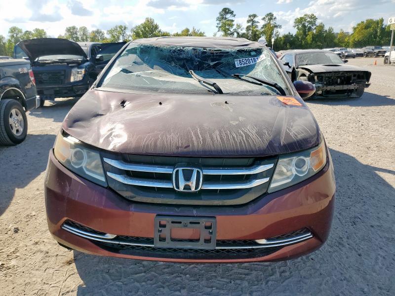 5FNRL5H63GB144237 - 2016 HONDA ODYSSEY EXL MAROON photo 5