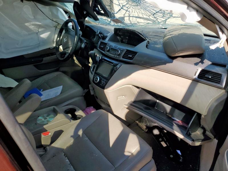 5FNRL5H63GB144237 - 2016 HONDA ODYSSEY EXL MAROON photo 8