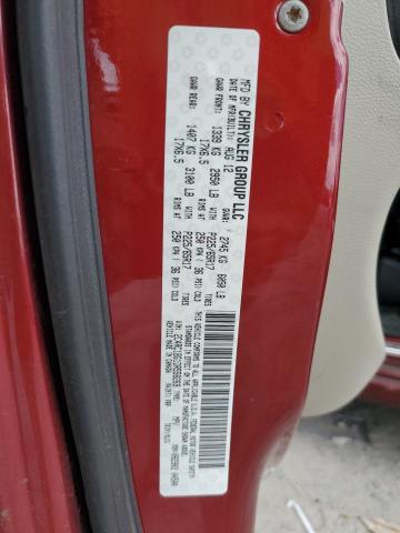 2C4RC1BG1DR558269 - 2013 CHRYSLER TOWN & COU TOURING BURGUNDY photo 13