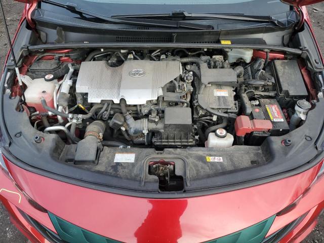 JTDKARFP4H3004335 - 2017 TOYOTA PRIUS PRIM RED photo 11
