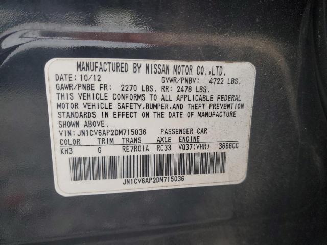 JN1CV6AP2DM715036 - 2013 INFINITI G37 BASE Qara foto 12