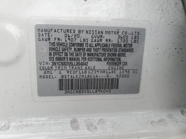 3N1CN8DV5LL894042 - 2020 NISSAN VERSA S Ağ foto 13