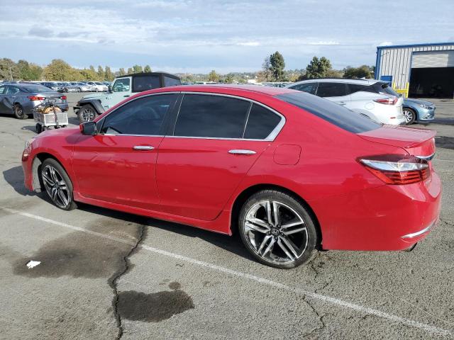 1HGCR2F50GA150908 - 2016 HONDA ACCORD SPORT Czerwony zdjęcie 2
