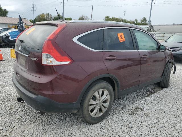 5J6RM4H71DL002777 - 2013 HONDA CR-V EXL MAROON photo 3