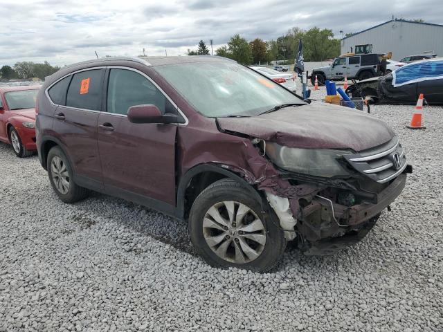 5J6RM4H71DL002777 - 2013 HONDA CR-V EXL MAROON photo 4