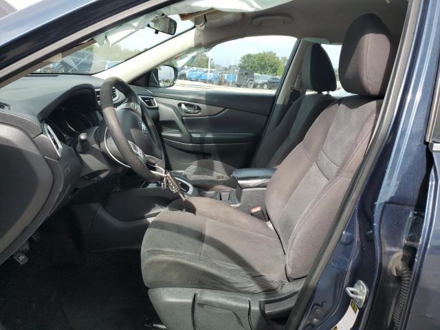 KNMAT2MT4GP703811 - 2016 NISSAN ROGUE S BLUE photo 7