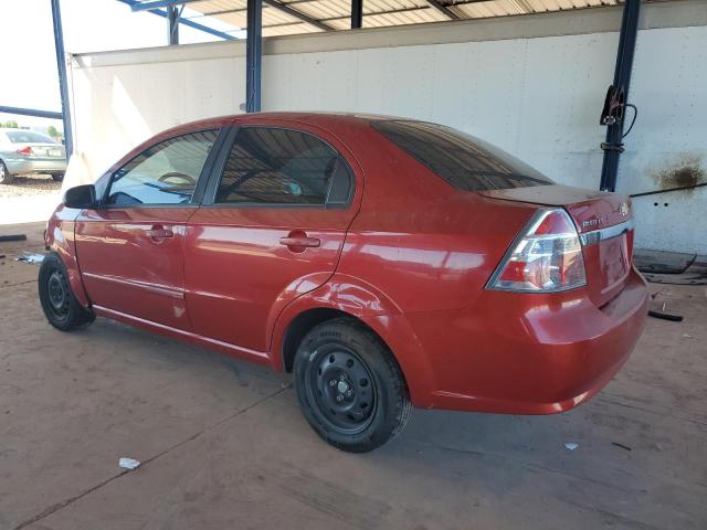 KL1TD56E79B614912 - 2009 CHEVROLET AVEO LS Қызыл фото 2
