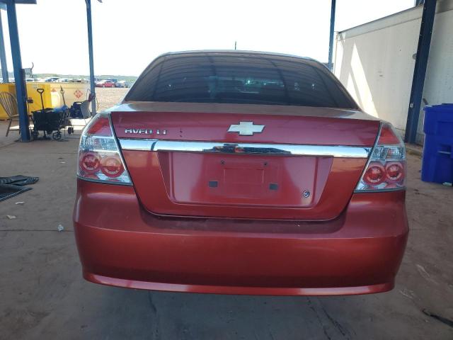 KL1TD56E79B614912 - 2009 CHEVROLET AVEO LS Қызыл фото 6