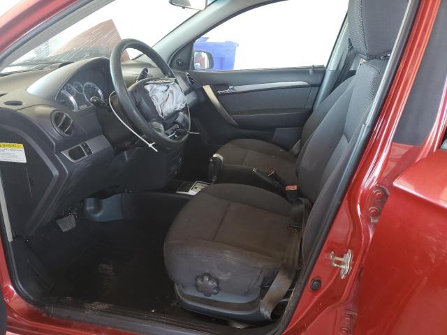 KL1TD56E79B614912 - 2009 CHEVROLET AVEO LS Қызыл фото 7