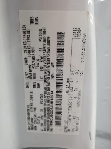 1FMCU9GD5JUB16914 - 2018 FORD ESCAPE SE Ақ фото 13