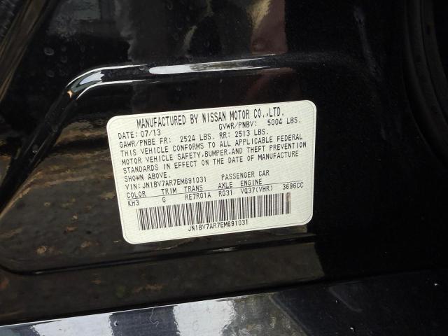 JN1BV7AR7EM691031 - 2014 INFINITI Q50 BASE შავი ფოტო 10