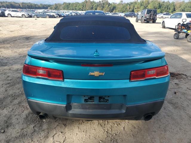 2G1FD3D31F9287280 - 2015 CHEVROLET CAMARO LT 青绿色 照片 6