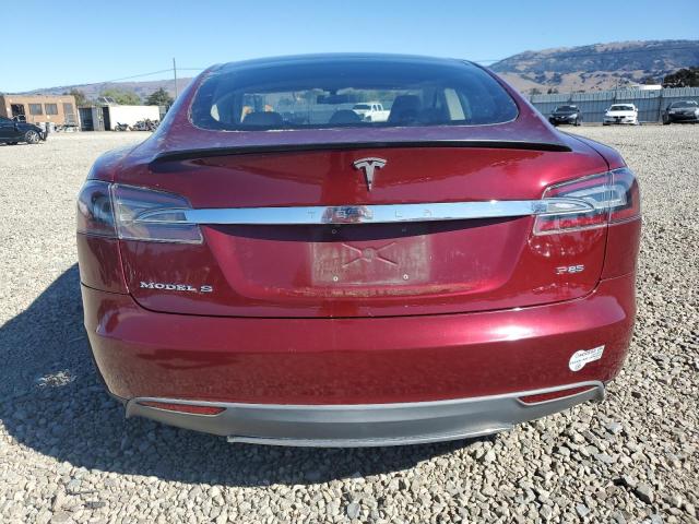 5YJSA1DP8CFS00780 - 2012 TESLA MODEL S Czerwony zdjęcie 6