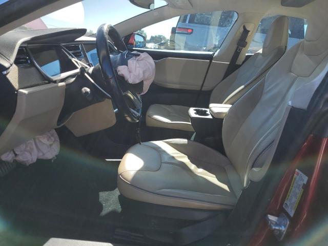 5YJSA1DP8CFS00780 - 2012 TESLA MODEL S Czerwony zdjęcie 7