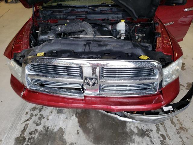 1C6RD7GT4CS124499 - 2012 DODGE RAM 1500 SLT 勃艮第红 照片 11