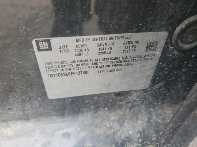 1G11C5SL6EF137800 - 2014 CHEVROLET MALIBU 1LT GRAY photo 12