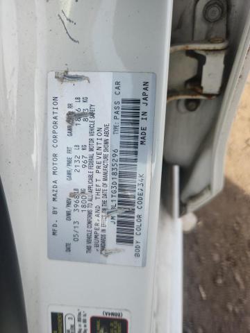 JM1BL1TG3D1835296 - 2013 MAZDA 3 I WHITE photo 12