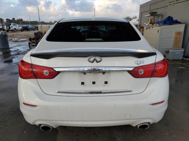 JN1BV7APXFM339822 - 2015 INFINITI Q50 BASE WHITE photo 6