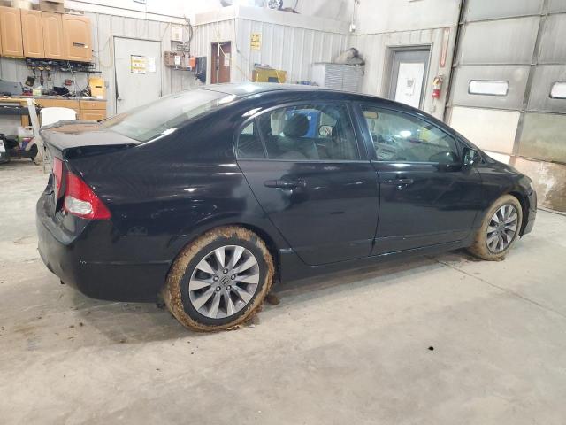 2HGFA1F95BH532721 - 2011 HONDA CIVIC EXL BLACK photo 3