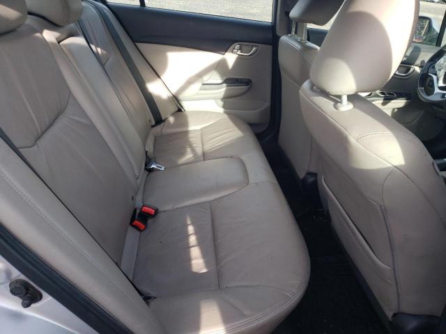 19XFB2F92DE229475 - 2013 HONDA CIVIC EXL ვერცხლისფერი ფოტო 10
